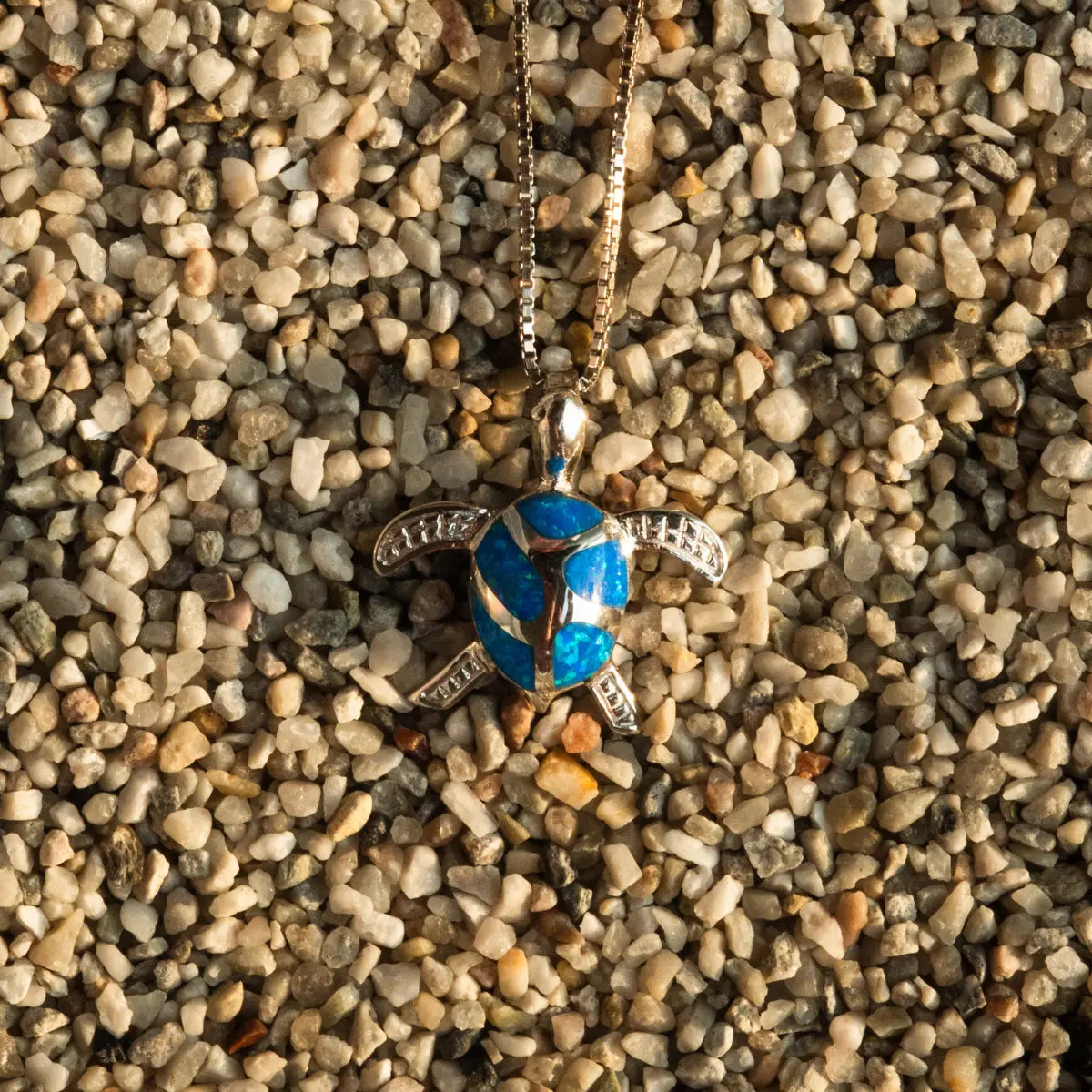 Pendentif tortue Néréa - Argent 925 Rhodié