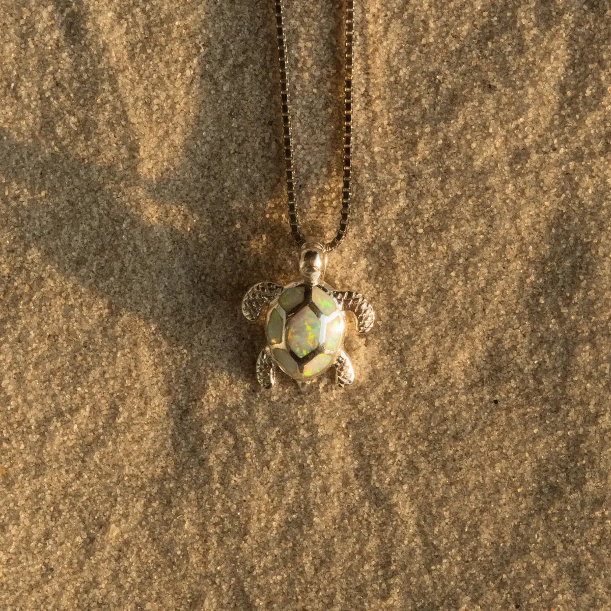 Pendentif tortue Moana - Argent 925 Rhodié