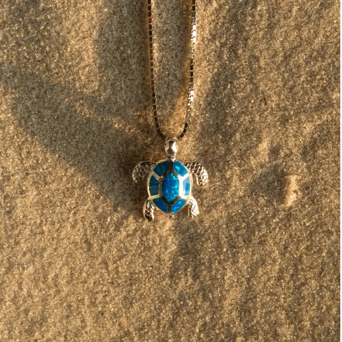 Pendentif tortue Moana - Argent 925 Rhodié