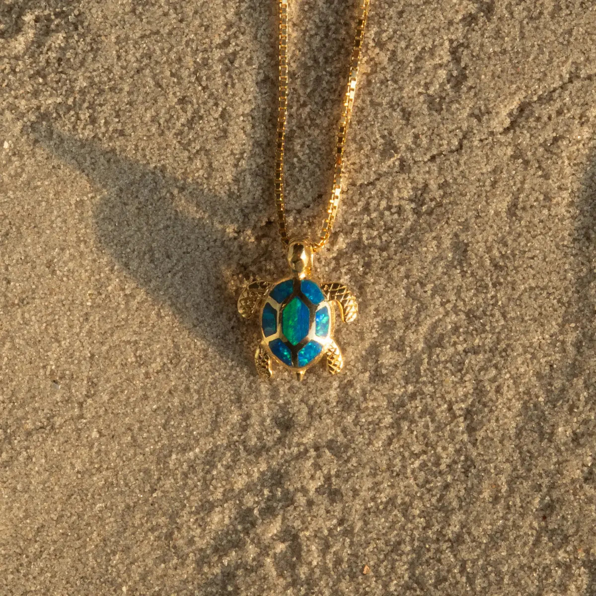 Pendentif tortue Moana - Plaqué Or 18K