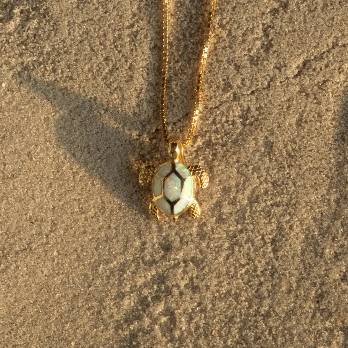 Pendentif tortue Moana - Plaqué Or 18K